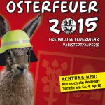Titelseite des Osterfeuer-Flyers 2015